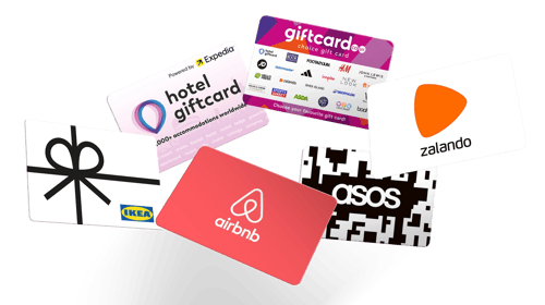 Corporate order of gift cards